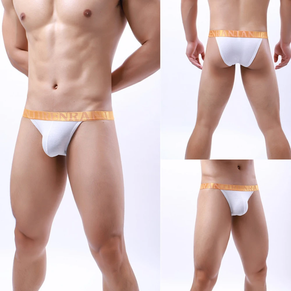 Ropa interior Gay para hombre, tangas, calzoncillos de Bikini con letras, calzoncillos cortos de algodón, las mejores bragas populares de cintura baja, suspensorio