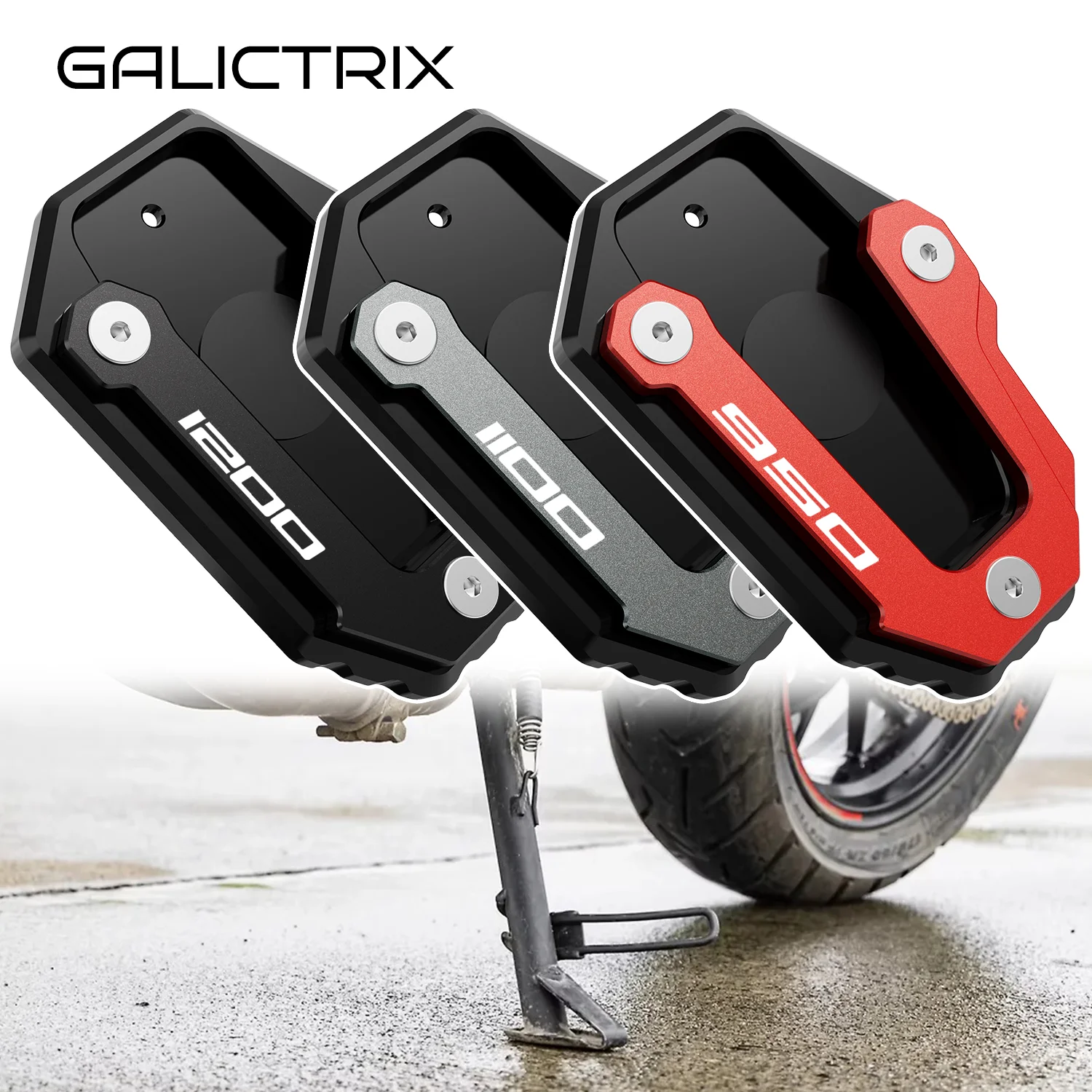 Para Ducati Multistrada 950 1100 1200 1200S/GT 1260 S Enduro motocicleta soporte lateral extensión ampliadora placa de soporte