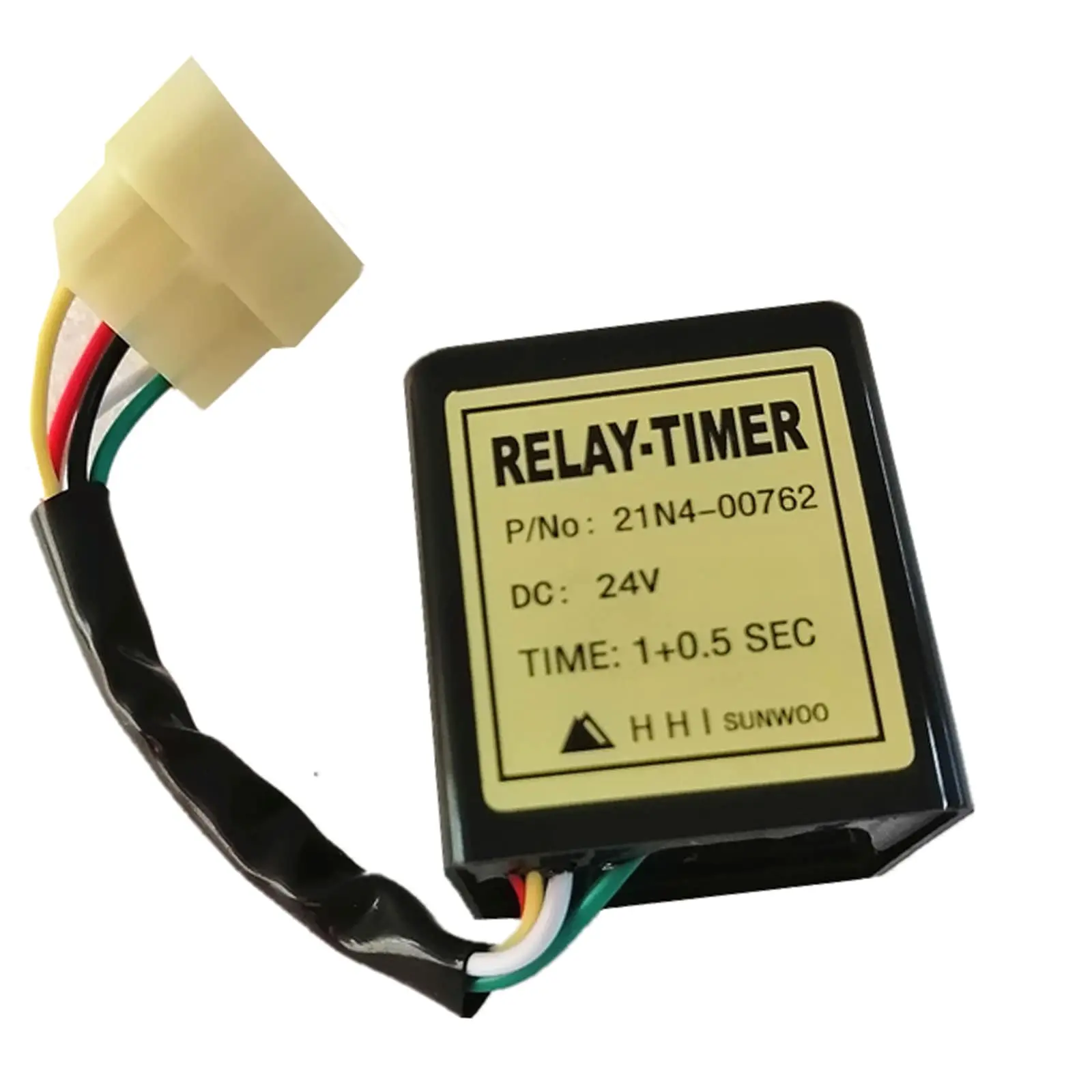 

XCWoOshop 21N4-00762 21N400762 Timer Relay 24V Compatible with Hyundai R80-7 R210-7 R220-7 R220-9 Excavator