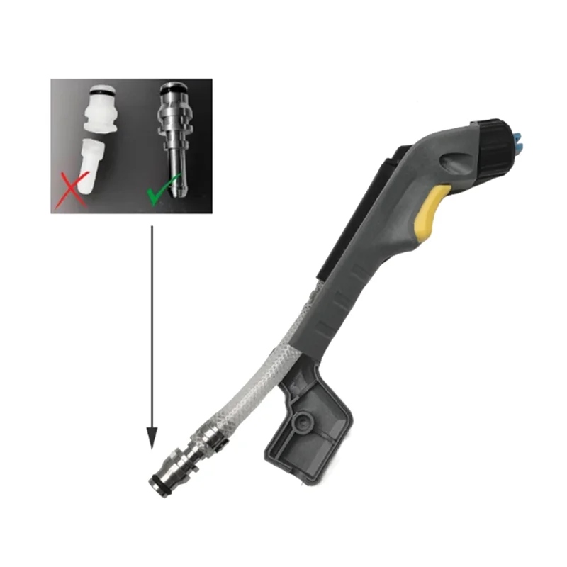 A55X-Stainless Steel Nipple Connector For Karcher Puzzi 8/1 10/1 100 200 300 Spray Cleaning Machine Replacement Connector