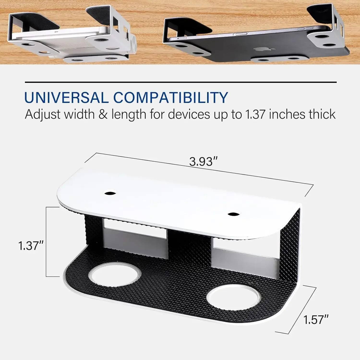suporte-para-laptop-sob-a-mesa-prateleira-metalica-para-laptop-mac-mini-macbook-teclado-com-silicone-antirrisco
