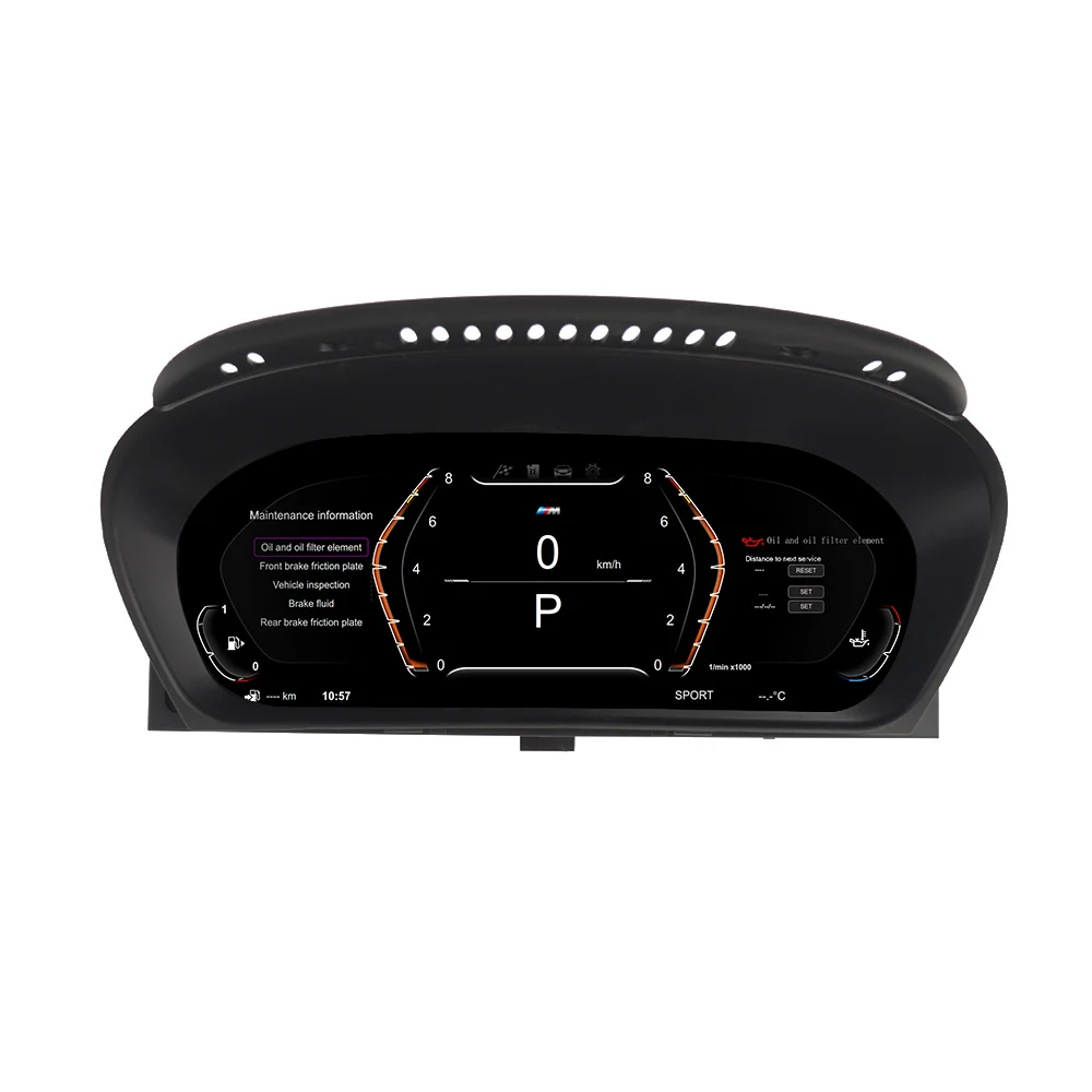 Digital Cluster Virtual Cockpit for X5 E70 2007-2013 LCD Instrument Panel Car Multimedia Dashboard Speed Meter Screen