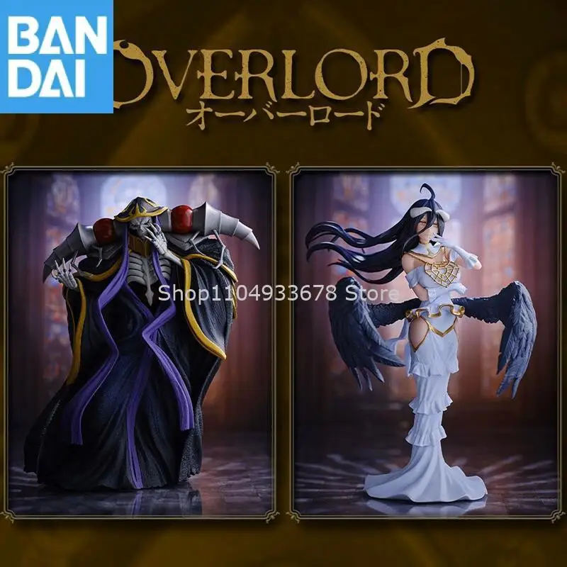 

In Stock Original Genuine Bandai Namco Banpresto Overlord Ainz Ooal Gown Albedo About 21Cm Figure Model Collector Figurine Toys