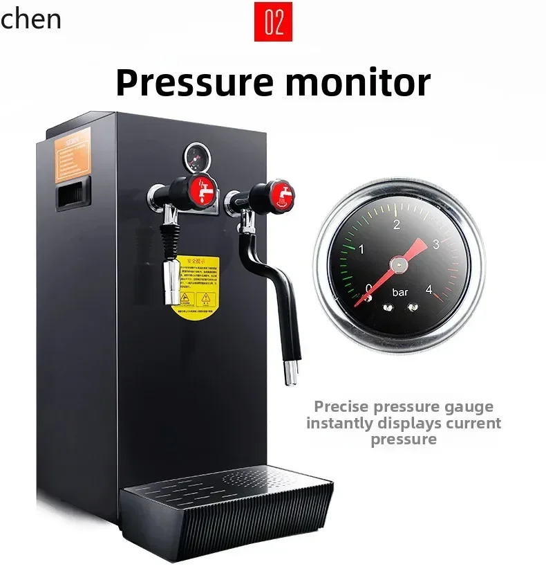 cc29 steam boiling water machine milk tea shop equipment full set milk foam machine automatic water boiler tea extraction machin
