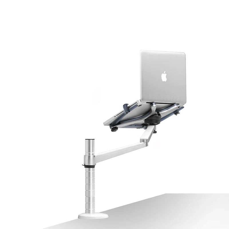 Computer monitor stand laptop stand desk surface can be raised and lowered rotating base multifunctional telescopic aluminum all