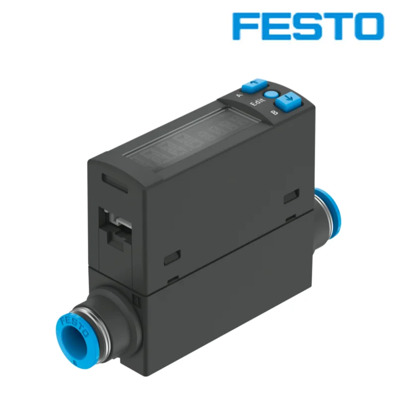 FESTO Flow sensors 8058478-SFAH-200U-Q8S-PNLK-PNVBA-M8 Gas flow sensor Suitable Suitable for compressed air monitoring