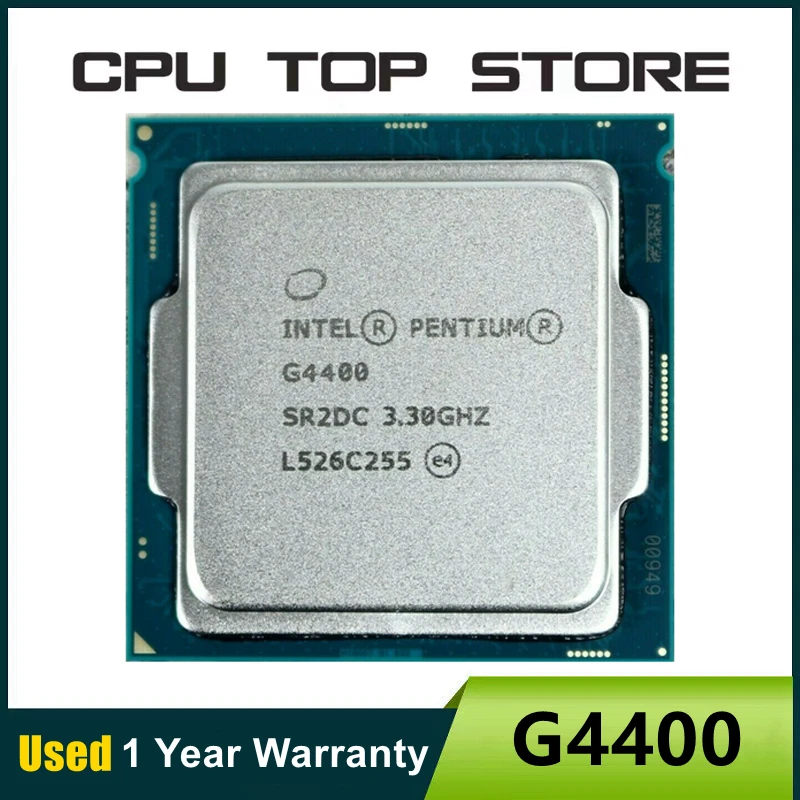 INTEL Pentium G4400 3.3GHz Dual-Core 2-Thread CPU Processor 3M 54W LGA 1151