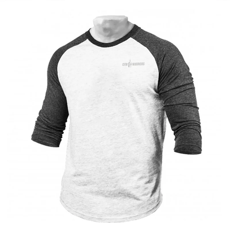 camiseta-masculina-de-verao-nova-esportiva-com-mangas-para-fitness-tops-da-moda-slim-fit-elastica-manga-tres-quartos-algodao