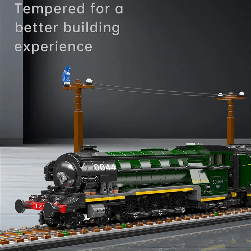 1766 STKS Mold King 12044 Flying Scotsman Spoorweg Bouwstenen Montage Trein Set Educatief Speelgoed Kinderen Geschenken