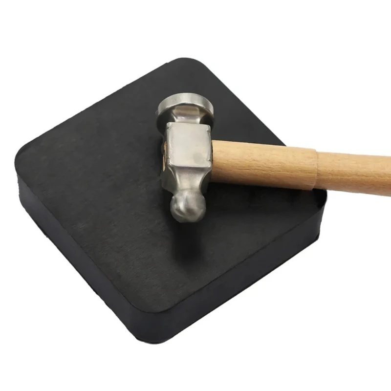 10x10x2.4cm Jewelry Stamping Tool Block for Jewelry Making Accessories N2UE