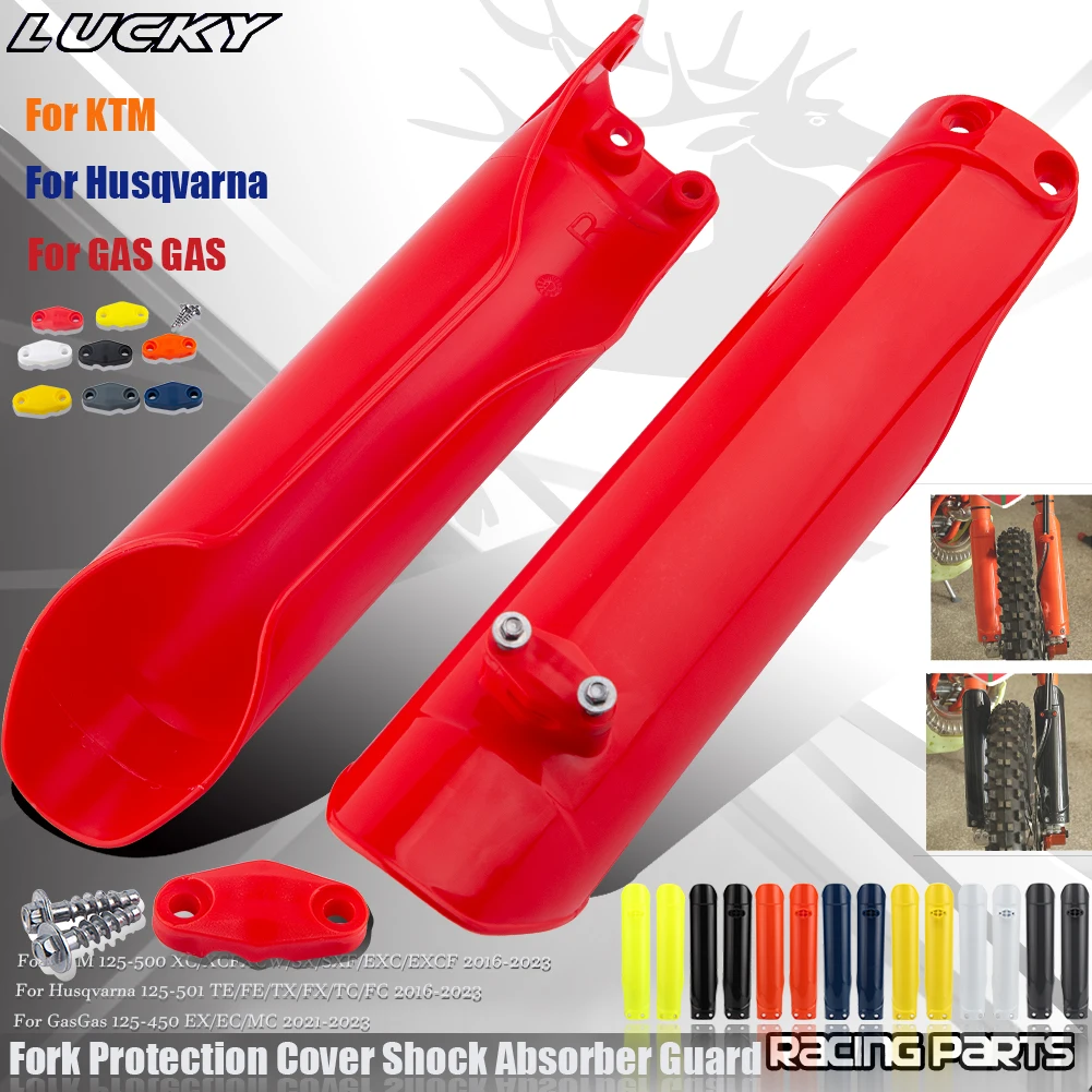 Motorcycle Fork Protection Cover Shock Absorber Guard For KTM SX EXC XC XCW XCF Husqvarna TE TC FC 125-450 Dirt Bike Enduro