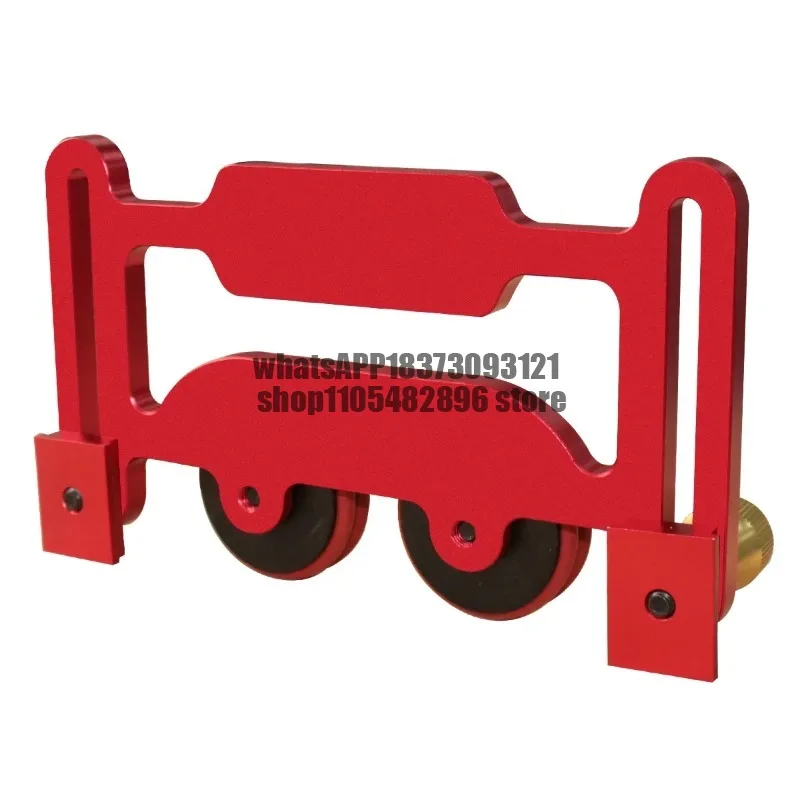 Double Bearing Roller Feather Board with Sliding Block, Clear-Cut Stock Guides Table Saw Precision Guide for Woodworking Project