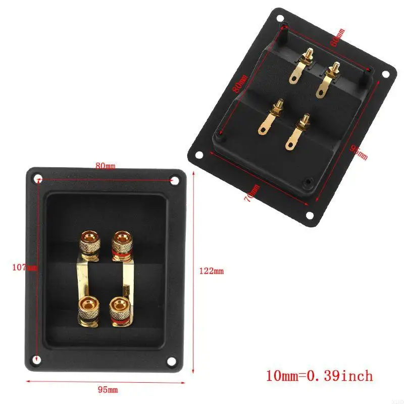 N1HD Terminal Cup Connector 266 Teile für Express -Bindungspfosten Goldbananenbuchsen