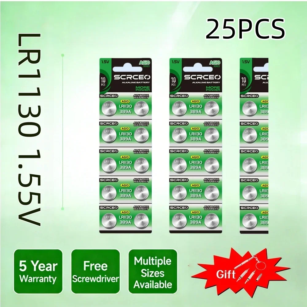 2-30PCS AG10/LR1130 High Quality Alkaline Battery LR54 L1131 389A D189 1.55V Watch Button Cell Batteries For Toys Calculators