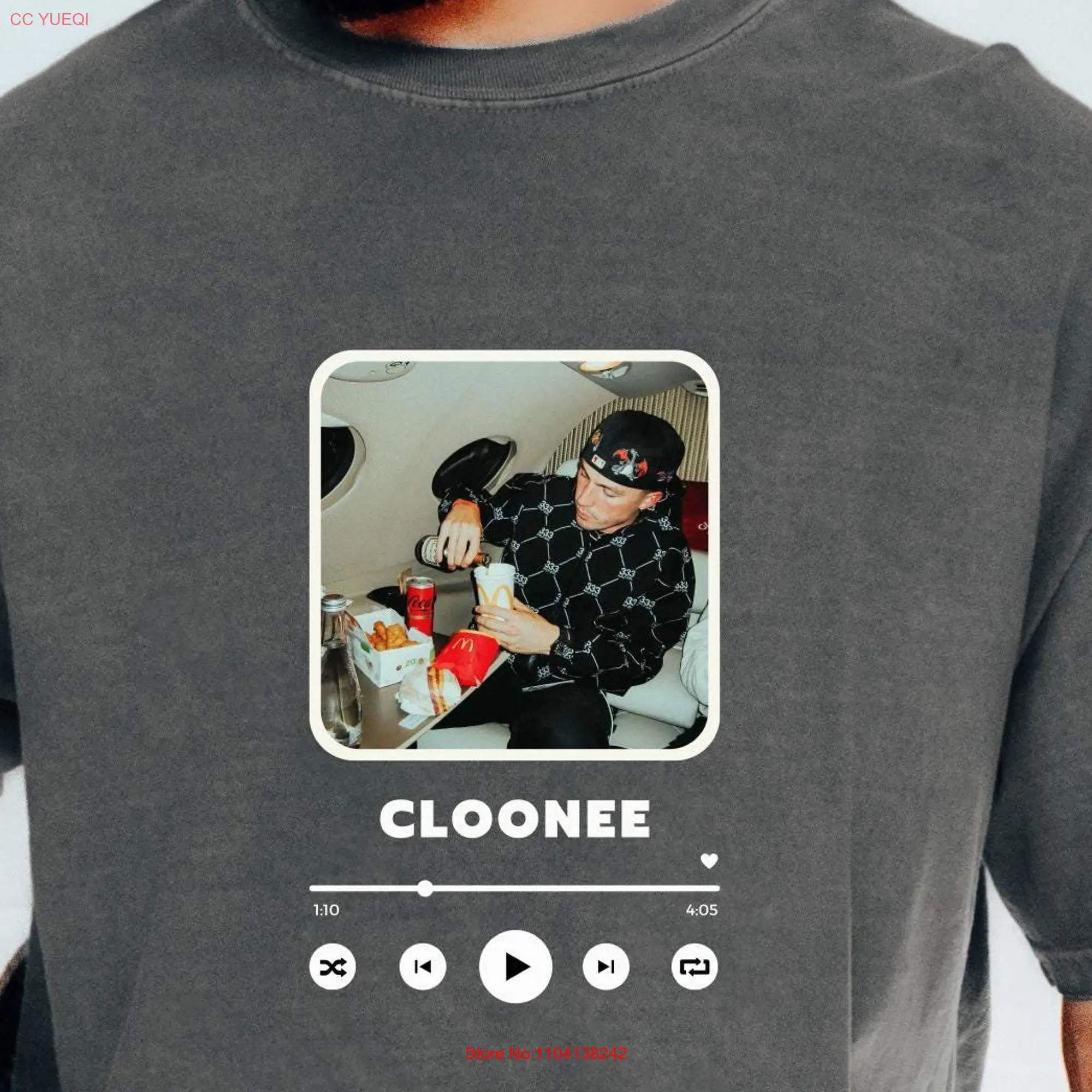 Cloonee x Playlist Comfort Colors T Shirt House Music Rave Techno Top Festival Oversized Merch Electronic Dance EDM Club DJ