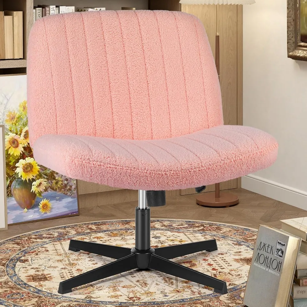 silla-de-escritorio-sin-brazos-giratoria-de-altura-ajustable-con-asiento-peludo-acolchado-para-uso-en-el-hogar-y-la-oficina