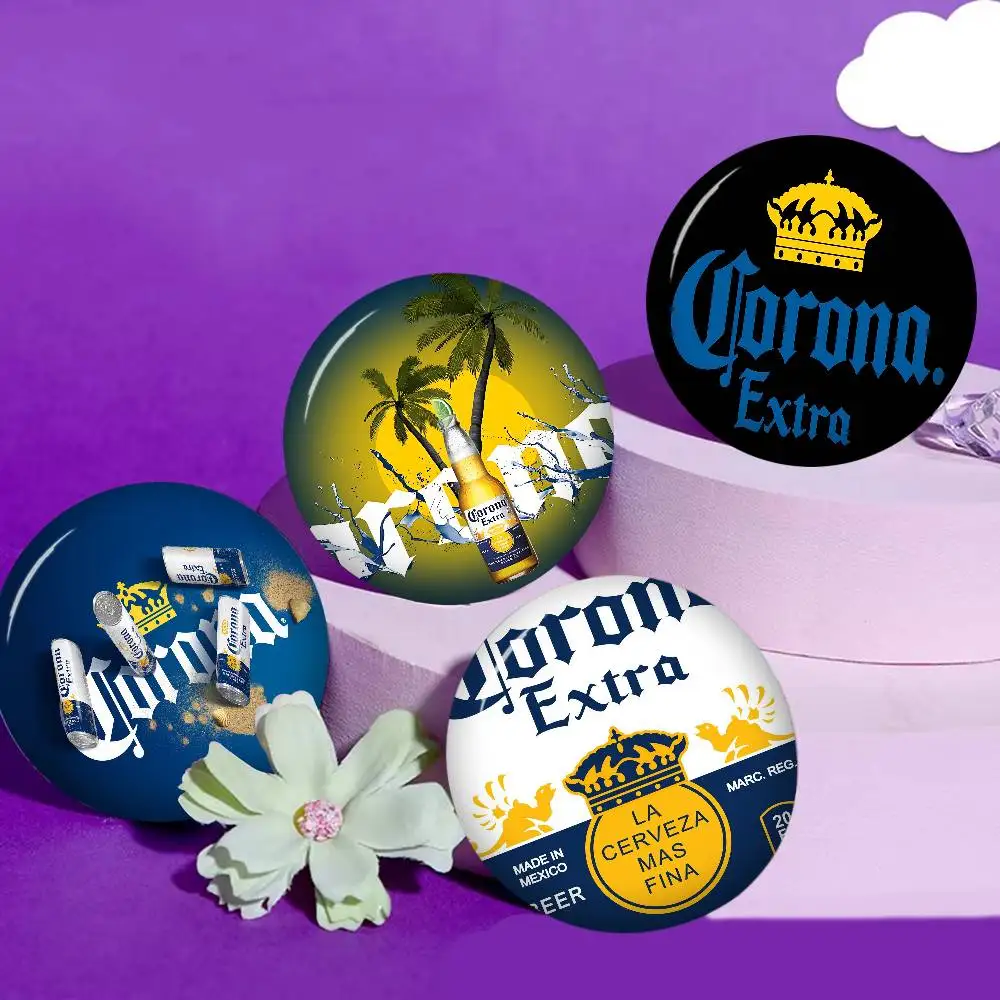 C-Corona E-Extra Beer Anime New Brooches Soft Button Pin Funny Silly Gnarpy On A Skateboard Meme Badge Gamer Collection Gifts