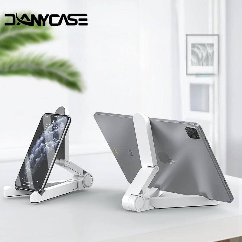 

Portable Foldable iPad Stand Compatible 4"-11"Tablet Phone Desktop Plastic Holder For Xiaomi Samsung Huawei Phone Tablet Stand