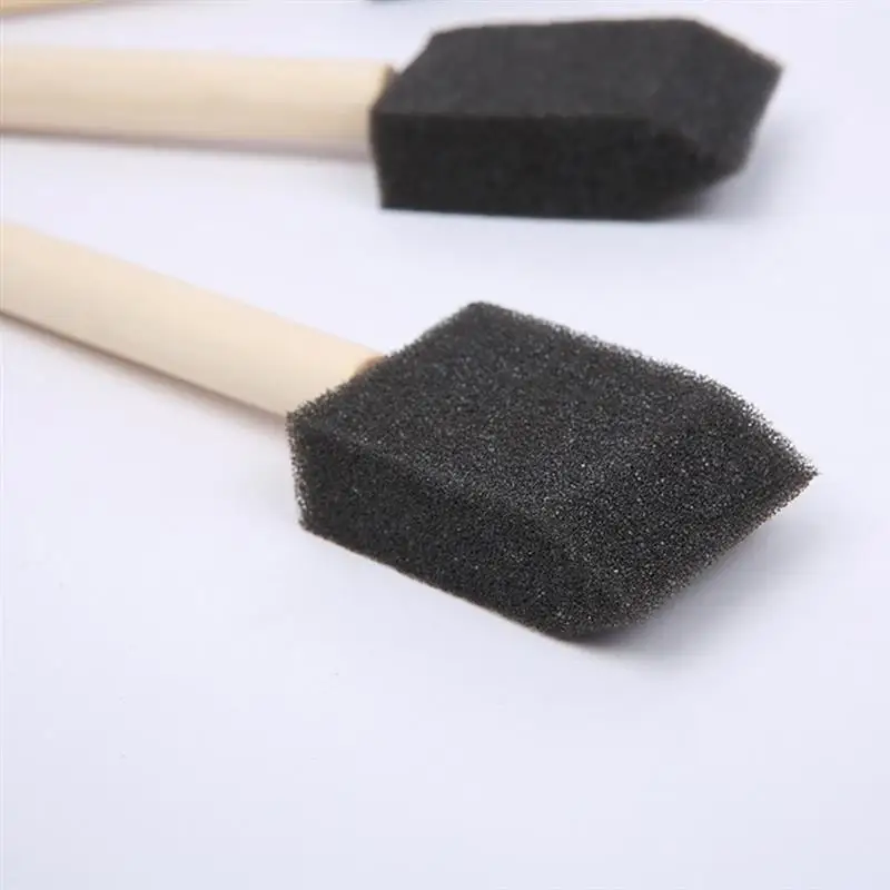 60 Pcs 1 Inch Foam Brush Painting Tools Sponge Applicator Stain Acrylic Craft Water color Set Wall Drawing Sponges Brush