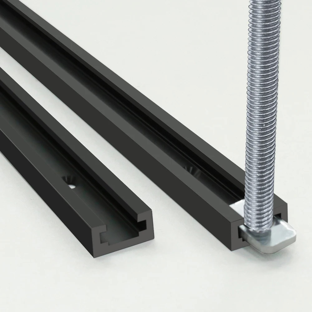 1pc 300-600mm T-Tracks 19 Type Aluminium Alloy T-Track T-Slot Miter Jig Tools For Woodworking Router Table Workbench Power Tools
