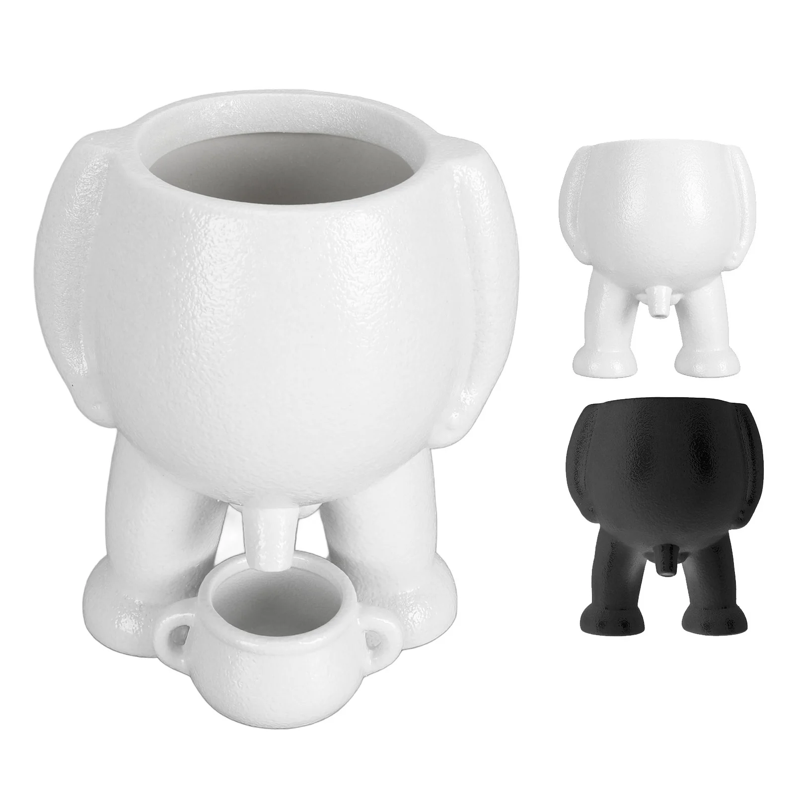 Flowerpot Ceramic Flower Pot Simulation Innovative Little Man Pees Decoration  Planter Pot for Office Desktop
