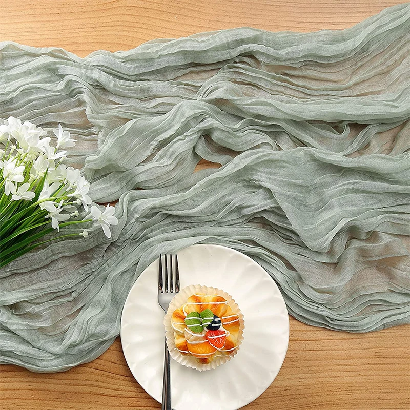 Cheesecloth Table Runner 70\