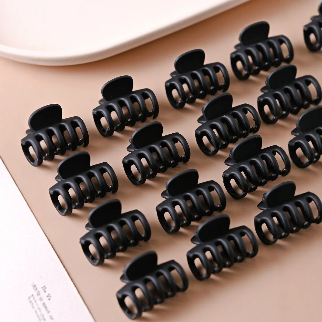 10 قطعة مشبك شعر القرش الأسود البلوري مشبك شعر للنساء فتاة بسيطة بلون الشعر الجانب بانج كليب دبوس الشعر باريت أغطية الرأس #2