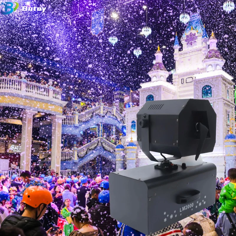 2000W High Power Shaking Snow Machine Outdoor Degree Shaking Snow Machine Outdoor Party Snow Making Machine