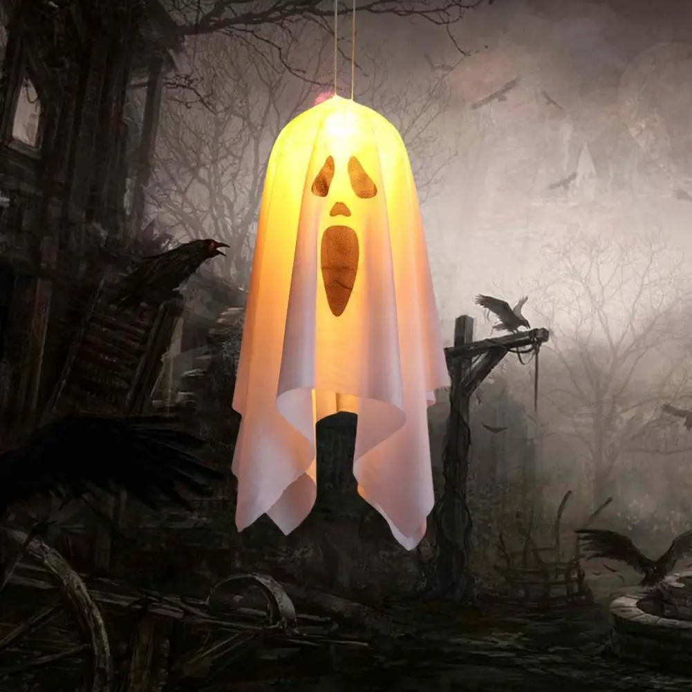 Spectacular Halloween Display Spooky Halloween Ghost Decorations for Outdoor Haunted House Yard Glowing Ghost Prop for Front