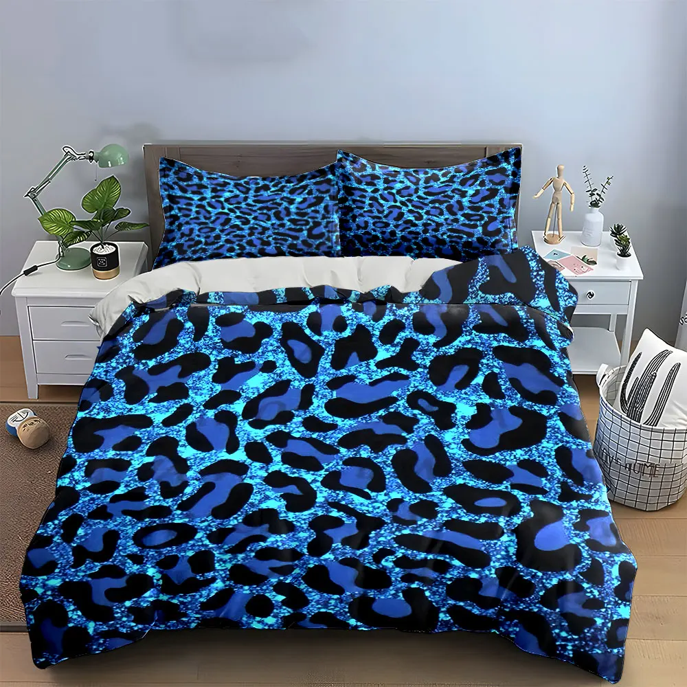 Bettwäsche-Set mit Leopardenmuster, verschiedene Größen für Kinder- und Erwachsenenschlafzimmer, exquisites 3-teiliges Bettwäsche-Set, Geschenk