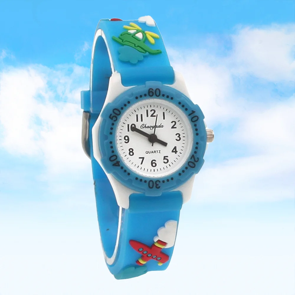 3D Cartoon Quartz Kids Watch Sports Fashion Time Learning Watch for Boys & Girls Student Birthday Gift