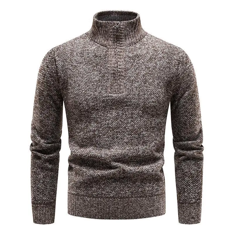 

2023 Autumn and Winter New Men's Fashion Business Leisure Sweater Knitted Coat Men's Slim Fit Fashion Pullover Sweater