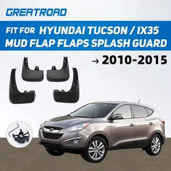 Mud Flaps 4PCS/SET FIT FOR 2010 -2015 HYUNDAI  IX35 MUD FLAP FLAPS SPLASH GUARD MUDGUARD FENDER KIT ACCESSORIES