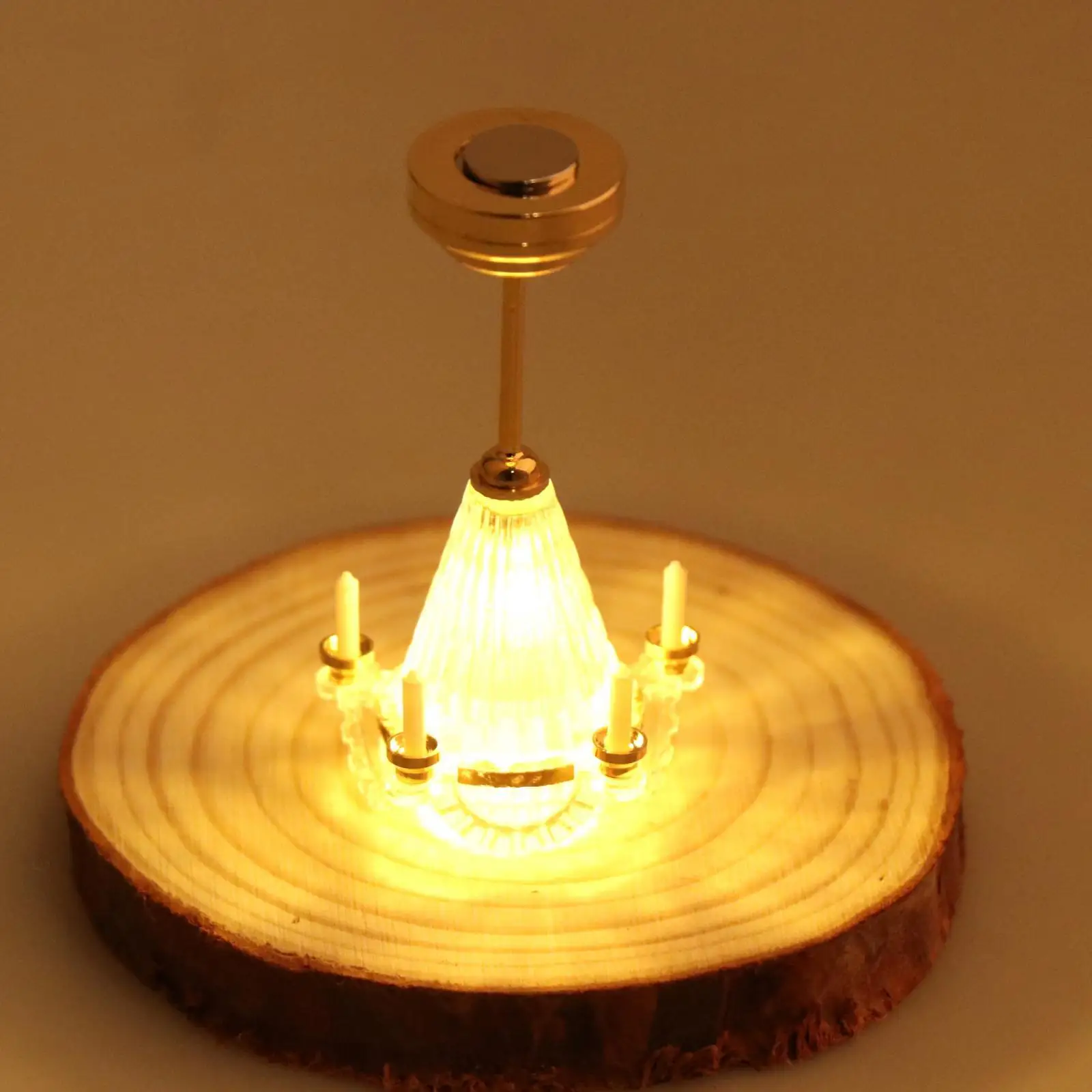 1:12 lampadario in miniatura per casa delle bambole finta accessori per giochi giocattolo luci a candela in metallo per la decorazione della sala da pranzo della camera da letto della cucina di casa