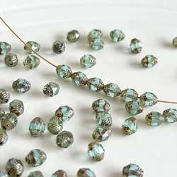 20pcs 8*6mm Hand beadeds DIY jewelry necklace earrings bracelet accessories