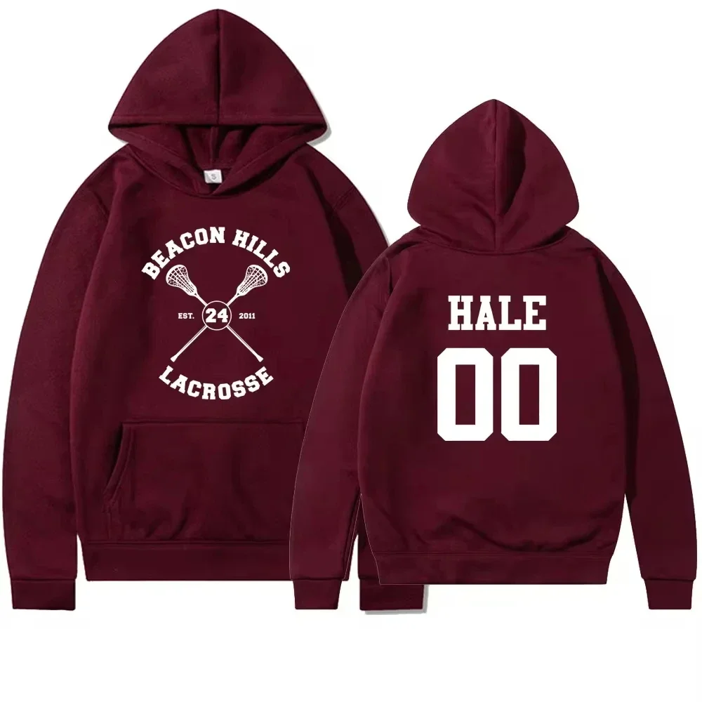Sudadera con capucha de lobo adolescente Beacon Hills Stilinski 24 Lahey McCall jersey programa de televisión Sudadera con capucha Hip Hop Sudadera con capucha ropa de calle Top