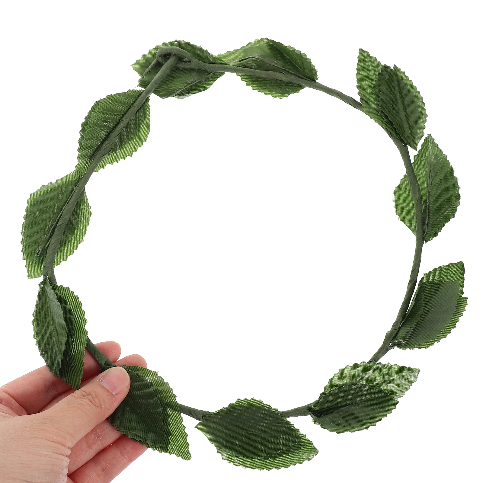 

2Pcs Leaf Green Gold Party Accessories Bridal Wreath Headpiece Cosplay Roman Cosplay Leaf Wreath Headpiece Greek Crown