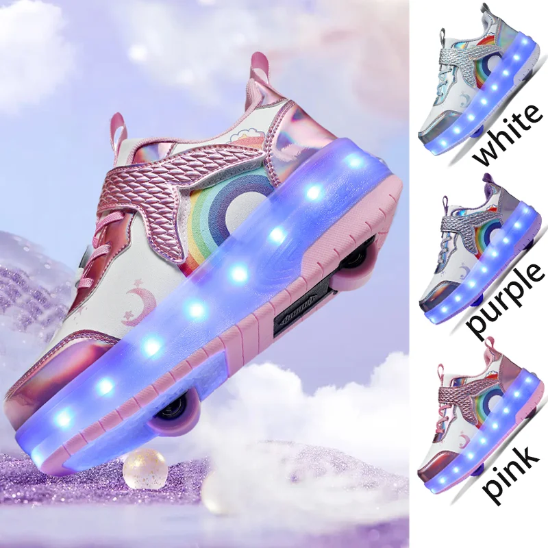kid-sneakers-usb-charging-led-light-luminous-shoes-outdoor-sport-roller-skates-children-2-wheels-boys-girls-casual-shoes-glowing