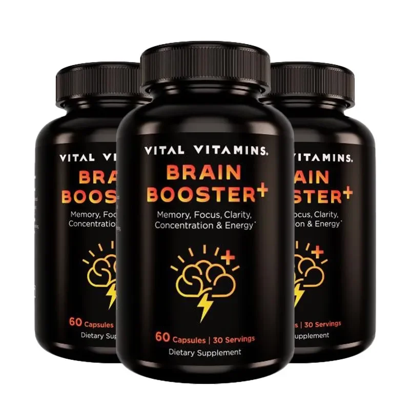 

Brain Booster - Brain Health, High Concentration Memory, Mental Focus, Cognition, Memory, Concentration & Clarity