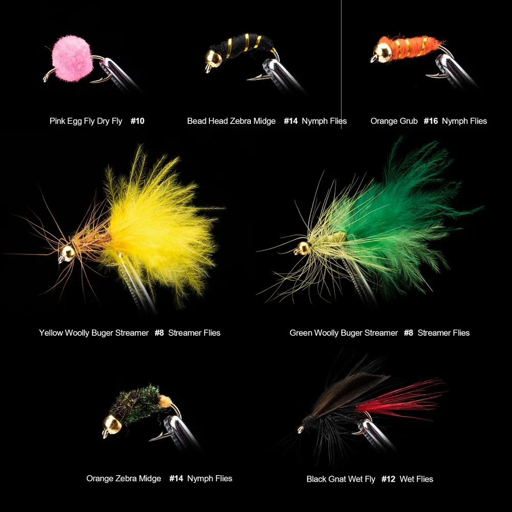 Set de moscas artificiales Goture – Streamers y ninfas para pesca con mosca - imagen 4