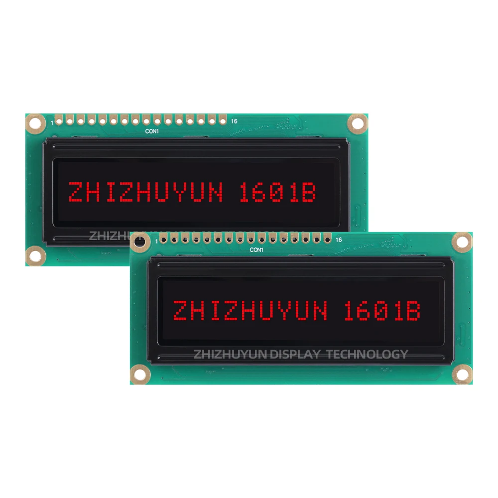 Pantalla OLED de fondo negro con letras verdes, módulo LCD de 16x1 caracteres, pantalla LCM integrada WS0010