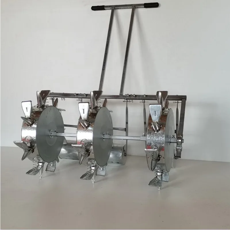Agricultural Seeder Fertilizer Seeder Hand Spreader Three Rows Corn Seeder