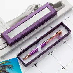 Pencil Box Fashion Visible Transparent Window Pen Gifts Case Multi-color Pen Case