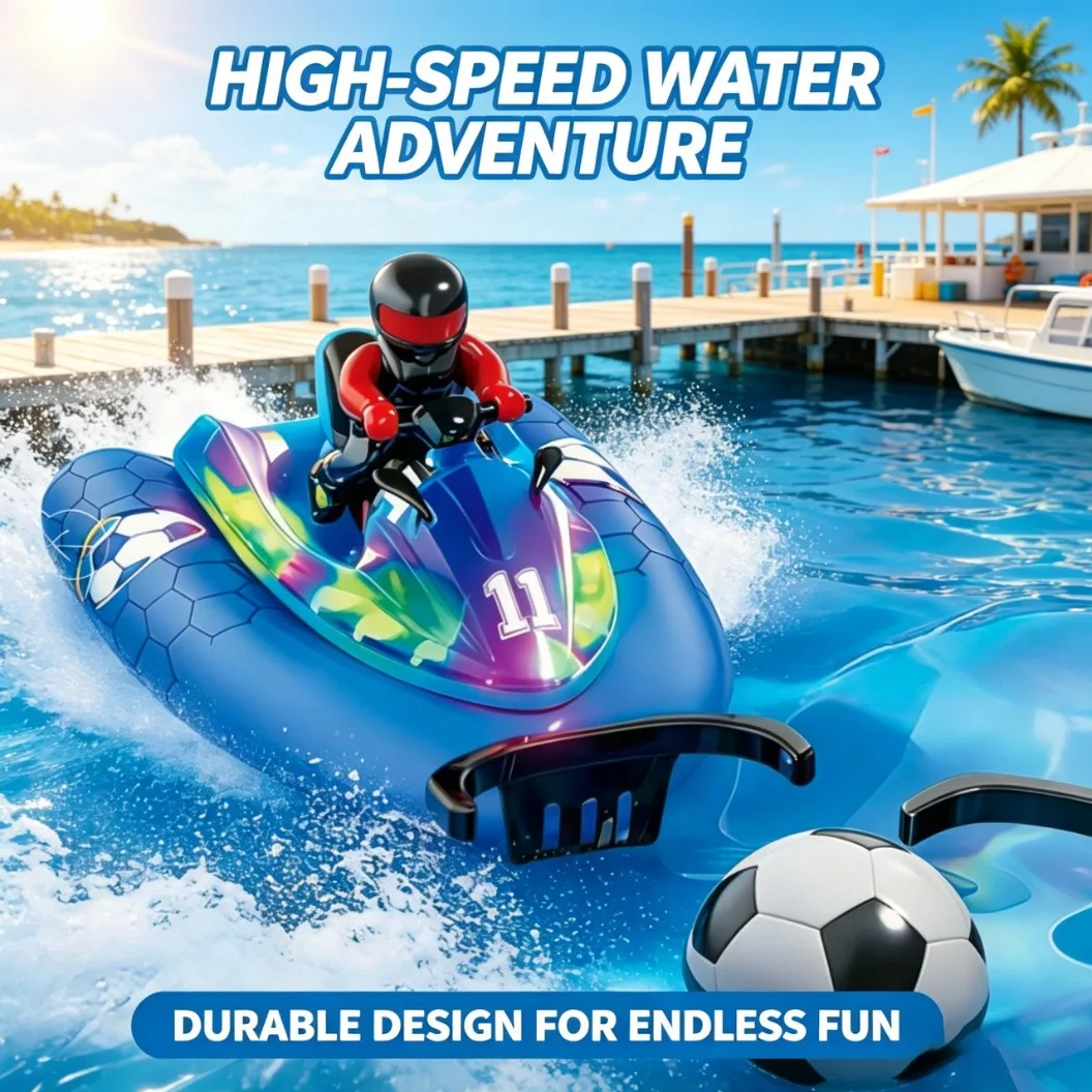 Remote Control Boat Football Competition 2. 4G High Speed Speedboat Motorboat Bathtub Children's Water Toys for Kids Boys Gifts