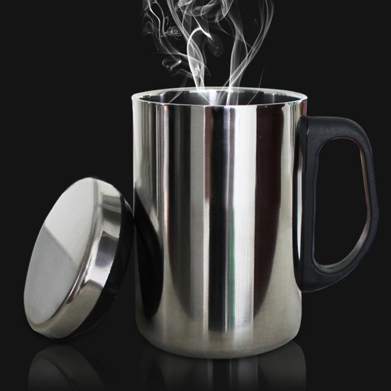 

Stainless Steel Travel Mug Insulated Water Tea Cup 350ml 500ml Drinking Bottle Coffee Cup For Home Office Travel