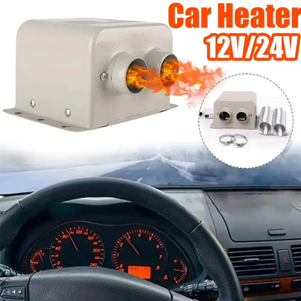 12V/24V Car Heater Fan Combo Fast Heating Winter Windscreen Demister Defroster Truck Window Demister Interior Warmer  600W/800W