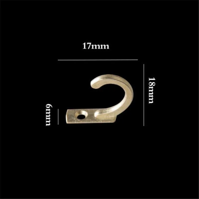 5/10 PCS gancio a polo singolo Mini formato a parete Retro appendiabiti per cappotti cappelli asciugamani chiavi