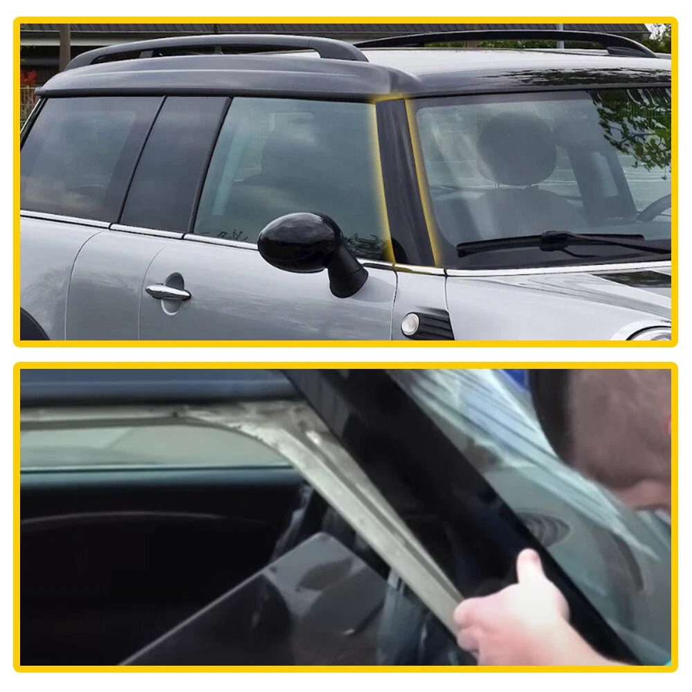 Windschutzscheiben-Seitenverkleidung, 1 Stück, links/rechts, Windschutzscheibenpfostenverkleidung, A-Säulenverkleidungsabdeckung für Mini Cooper R55 R56 R57 2007–15 – Detail 4