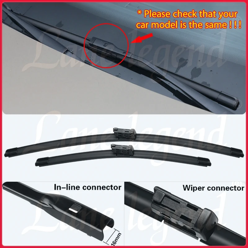 Lâminas de limpador de pára-brisas para VW, limpador de janela frontal e traseira, 24 ", 16", 10 ", adequado para modelos 2011, 2012, 2013, 2014, 2015, 2016, 2017, 2018, 2019, 2020