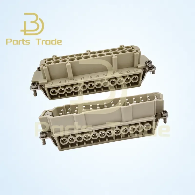 Heavy Duty Connector 24 Pin Aerial Plug Hot Runner Connector 24 Pole Male and Female Insert for HDC-HE-024-M/F